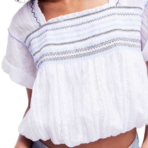 Free People Wandering Skies Blouse - Picture 1 of 7